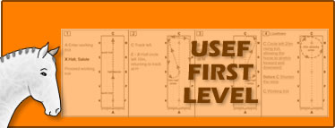 USEF First Level Dressage Test Diagrams and Call Sheets
